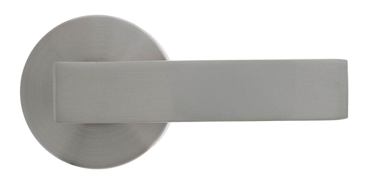 Nidus Lonsdale Round Rose Lever Set - Dummy - Brushed Nickel