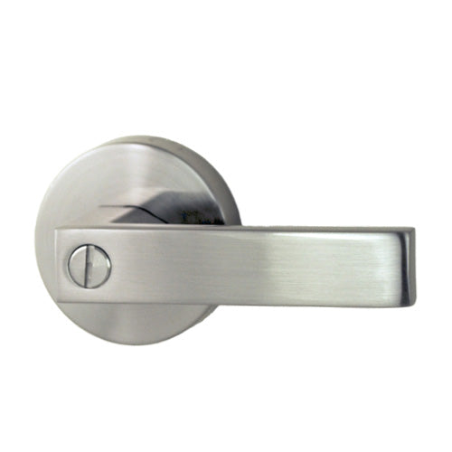 Nidus Lonsdale Round Rose Lever Set - Privacy - Brushed Nickel