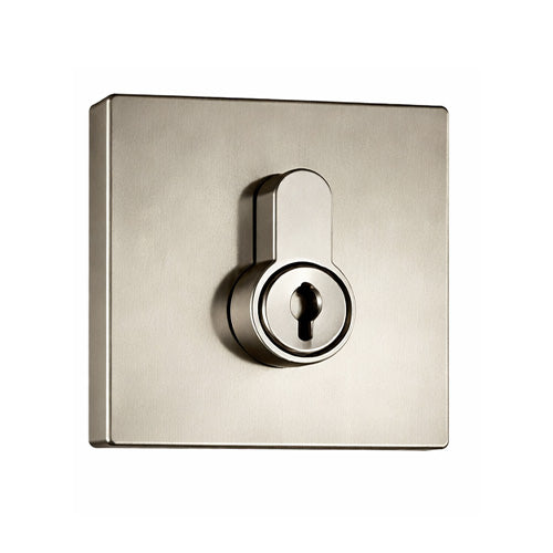Nidus Lonsdale Square Eurobolt Deadbolt - Double Cylinder - Brushed Nickel