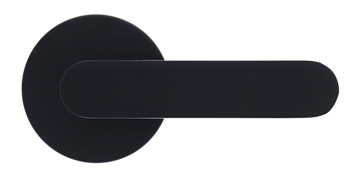 Nidus Spring Round Rose Lever Set - Dummy - Matte Black