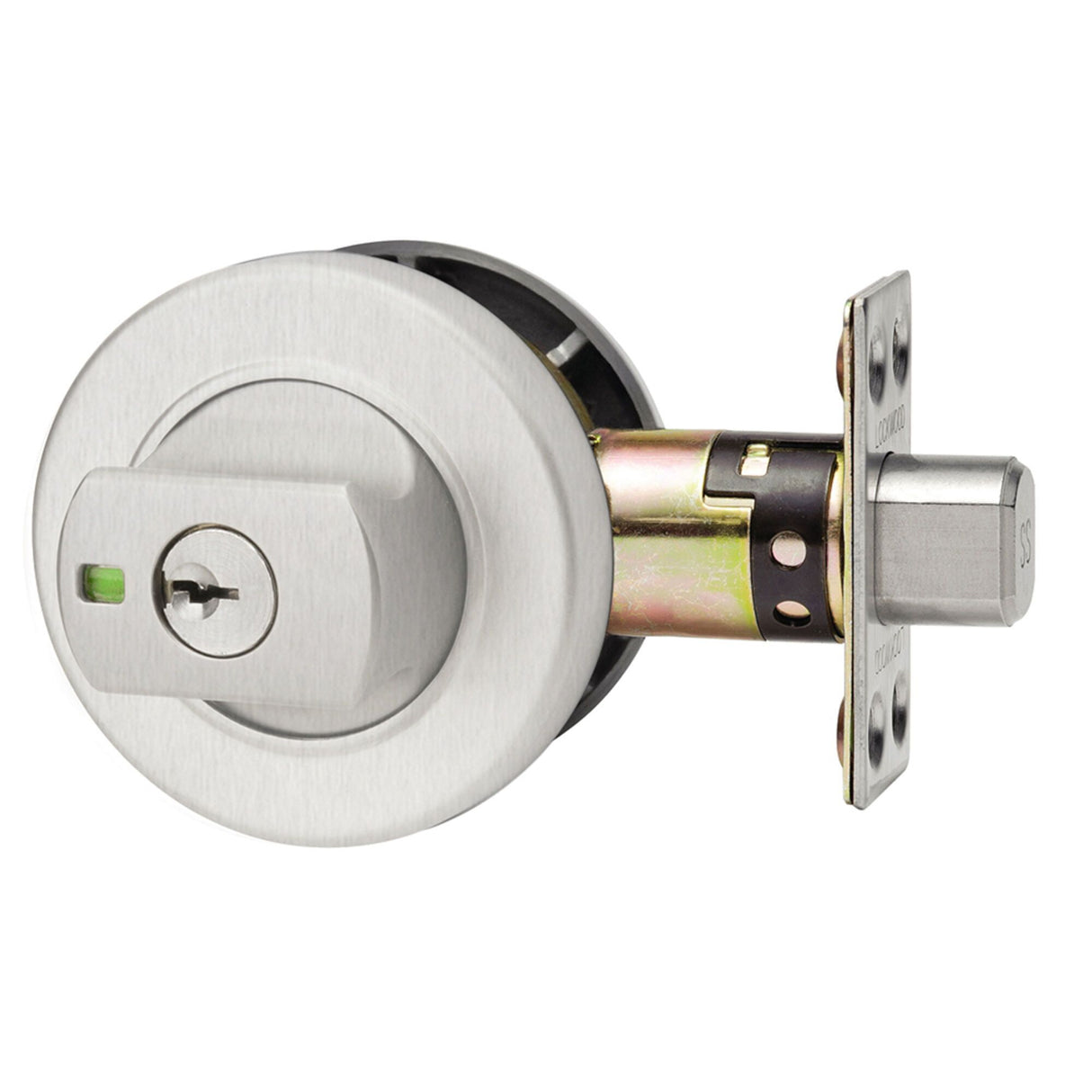 Lockwood 005 Paradigm Round Deadbolt – Satin Chrome finish