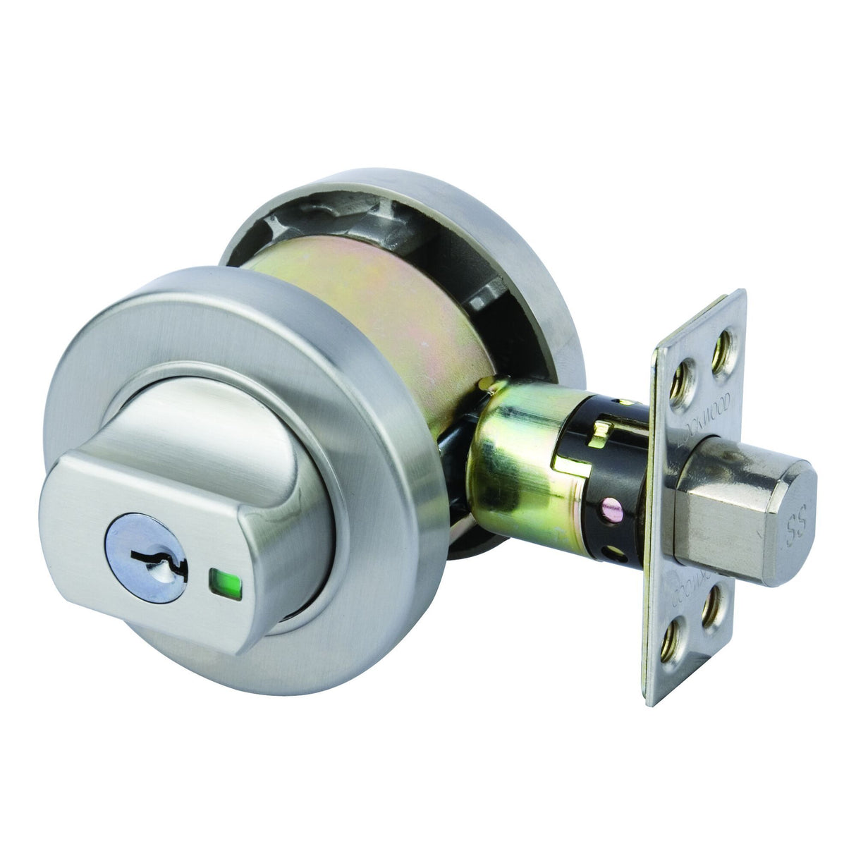 Lockwood 005 Paradigm Round Deadbolt – Stainless Steel finish