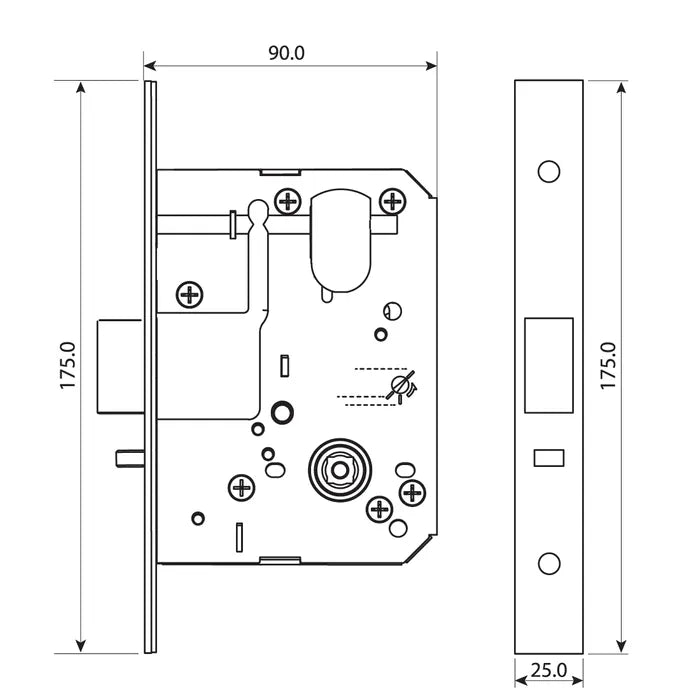 Lockton Commercial Mortice Lock