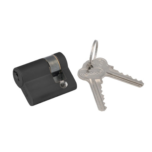 Mardeco M Series MPF-8500 Euro Cylinder - Matte Black - 47-58mm Door