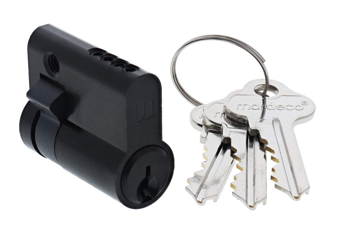 Mardeco M Series MPF-8500 Euro Cylinder - Matte Black - 35-36mm Door
