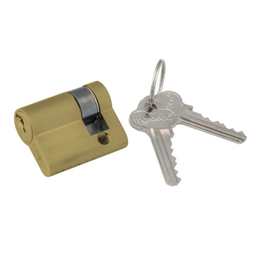 Mardeco M Series MPF-8500 Euro Cylinder - Satin Brass - 47-58mm Door