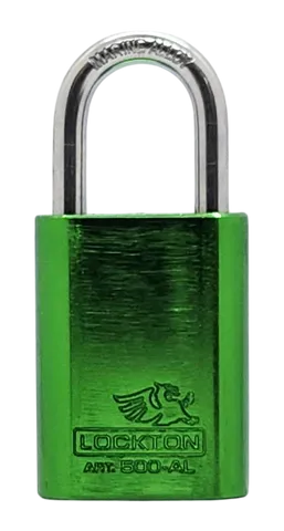 Lockton Coloured Aluminum 500 Series Padlock - 40mm
