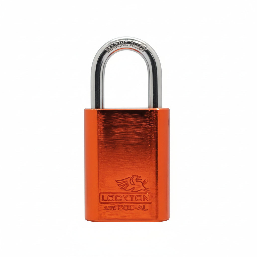 Lockton Coloured Aluminum 500 Series Padlock - 40mm