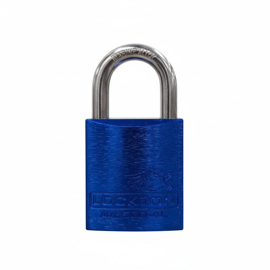Lockton Coloured Aluminum 500 Series Padlock - 45mm