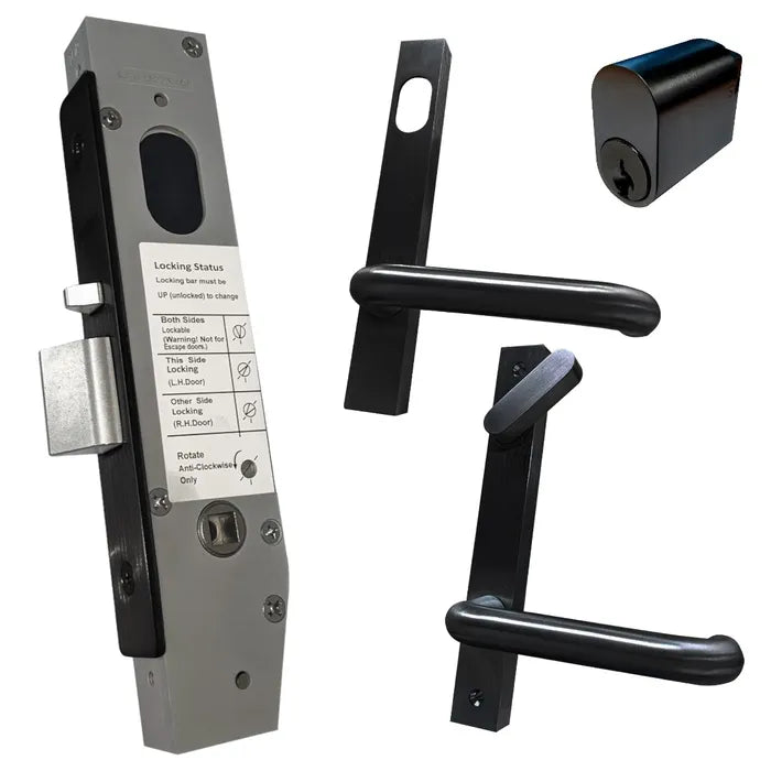 Lockton Narrow Mortice Lock Kit 5 - Cylinder & DDA Snib