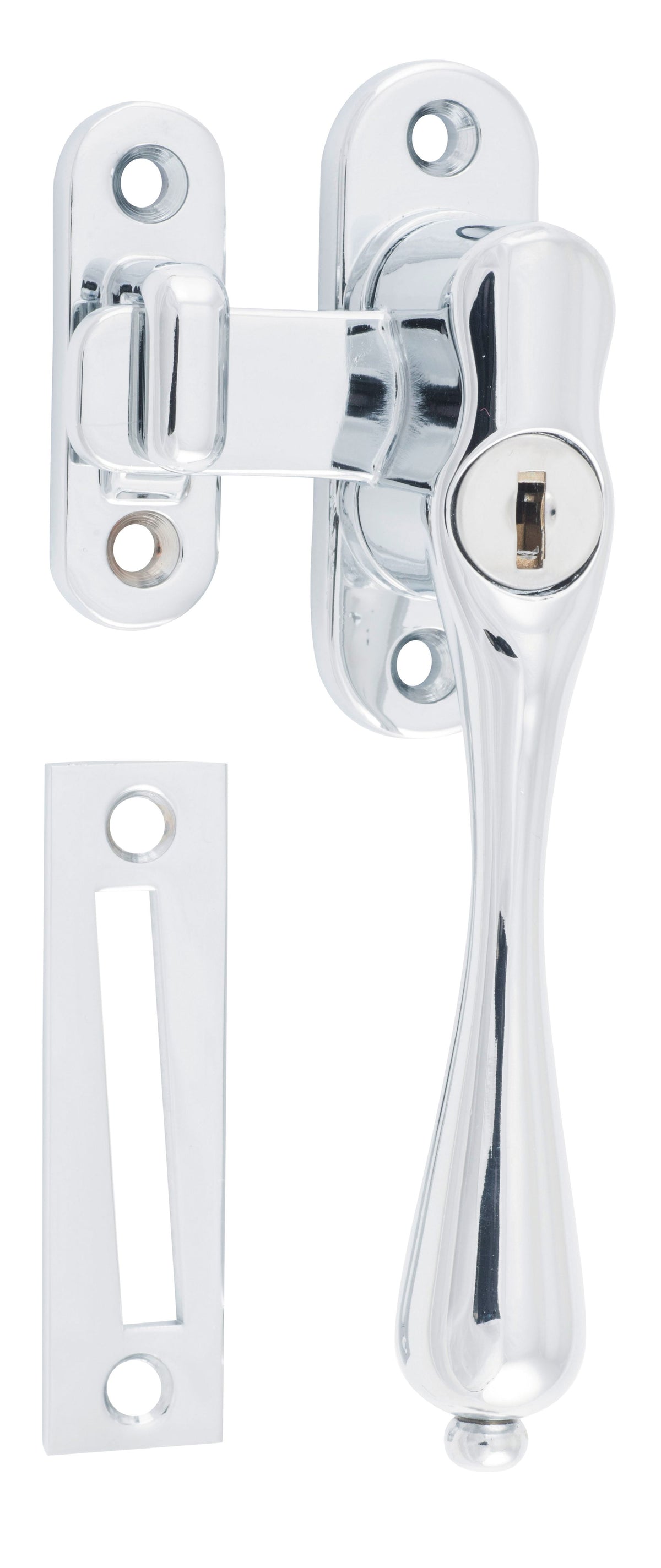 Tradco Casement Fastener Locking Teardrop - Right Hand - Chrome Plated (1777)