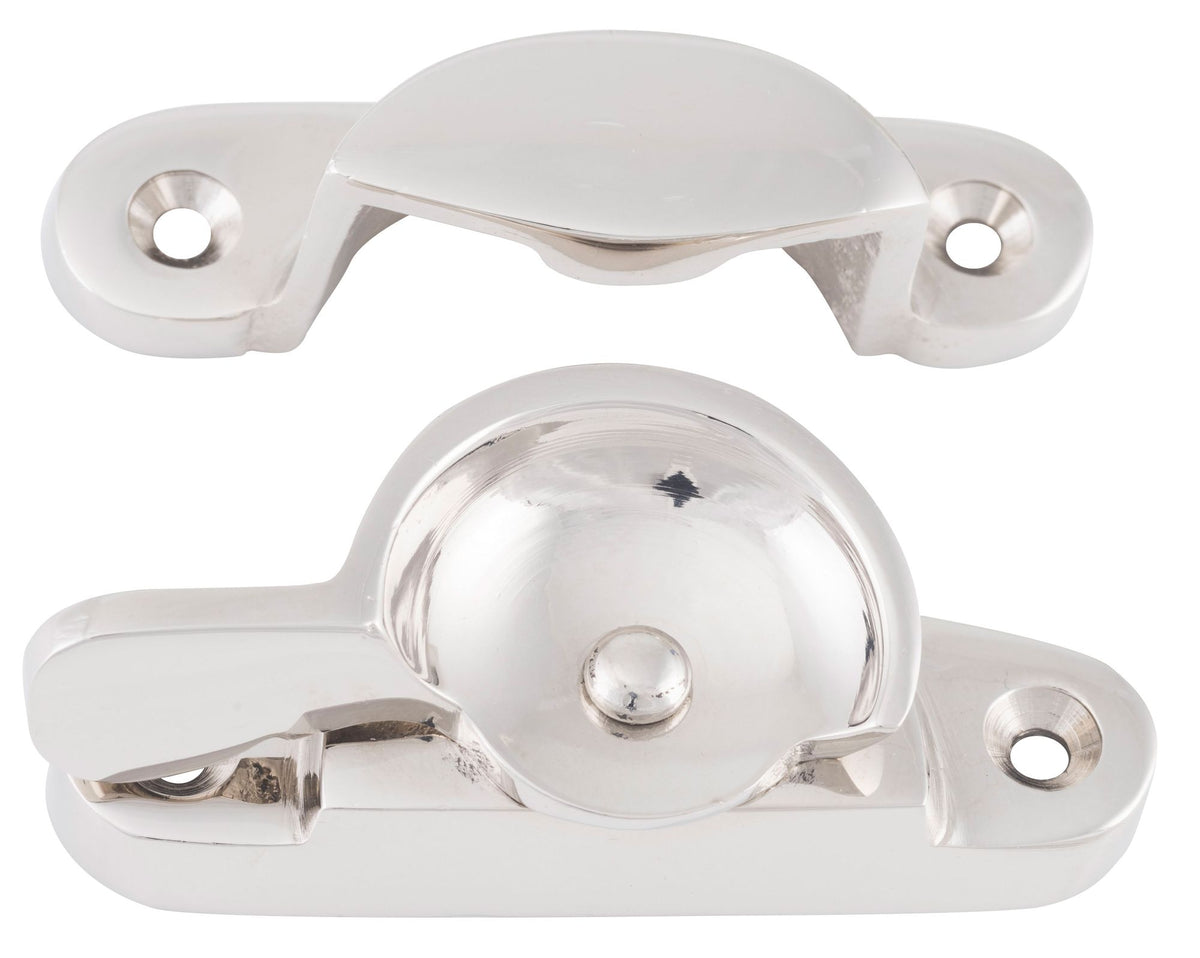 Tradco Sash Fastener Narrow - 69mm - Polished Nickel (6508)