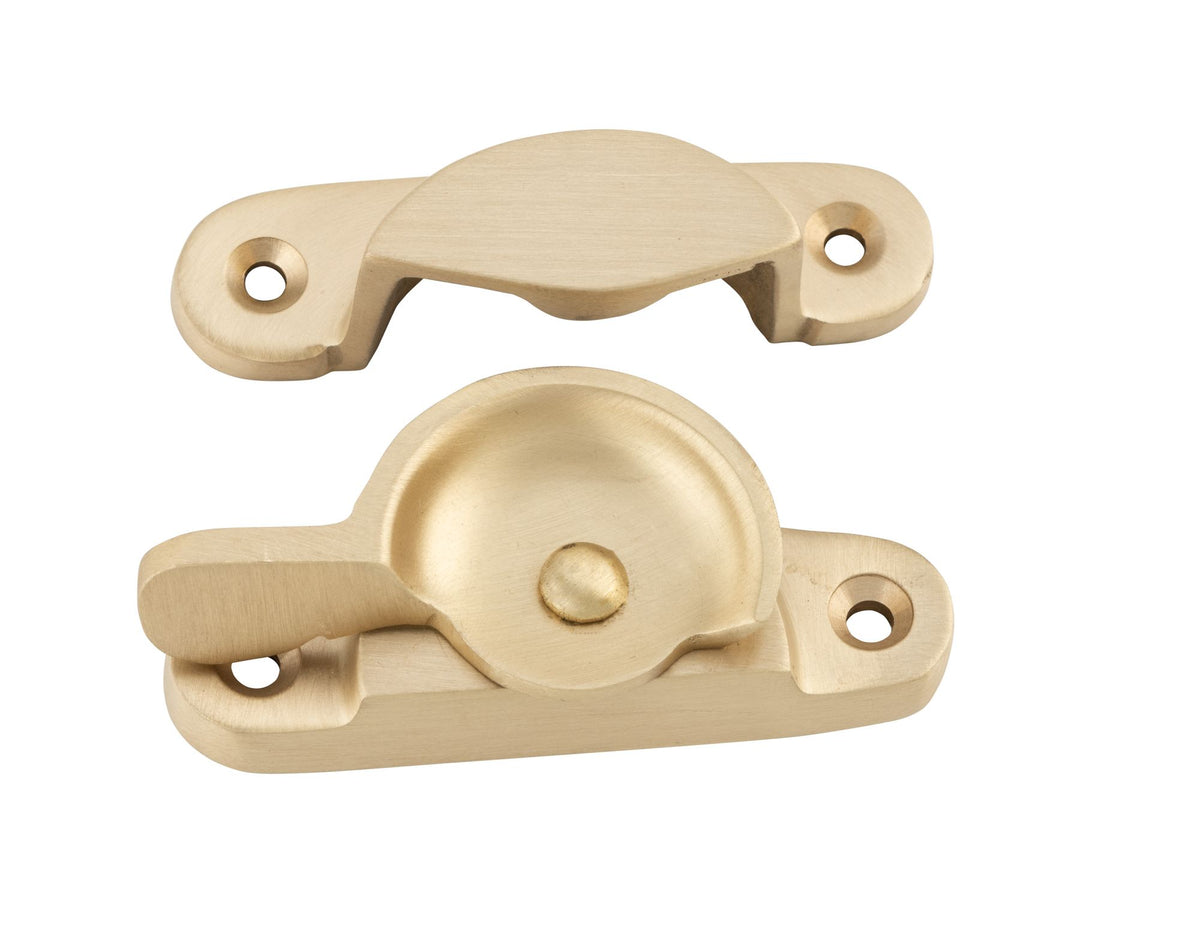 Tradco Sash Fastener Classic - 65mm - Satin Brass (6667)