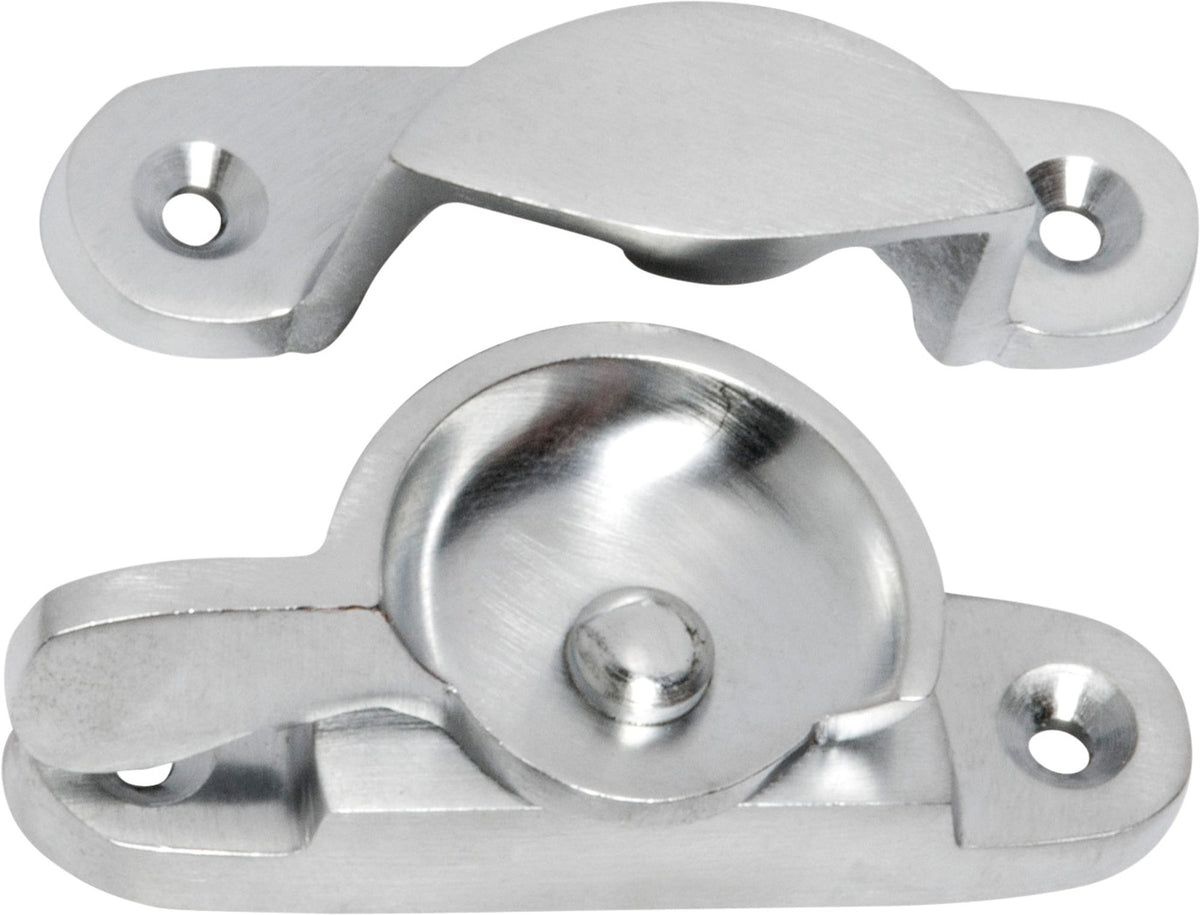 Tradco Sash Fastener Classic - 65mm - Satin Chrome (1621)