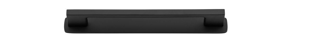 Iver Cali Cabinet Pull with Backplate - Matt Black - CTC 160mm (0528B)