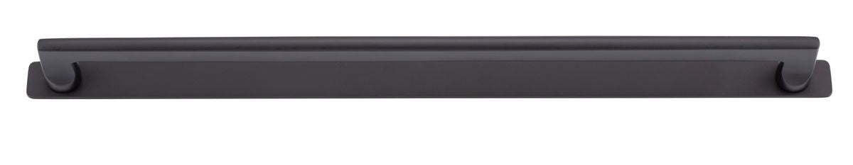 Iver Baltimore Cabinet Pull with Backplate - Matt Black - CTC 450mm (20923B)