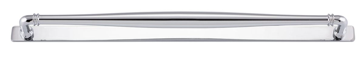 Iver Sarlat Cabinet Pull with Backplate - Polished Chrome - CTC 450mm (21104B)