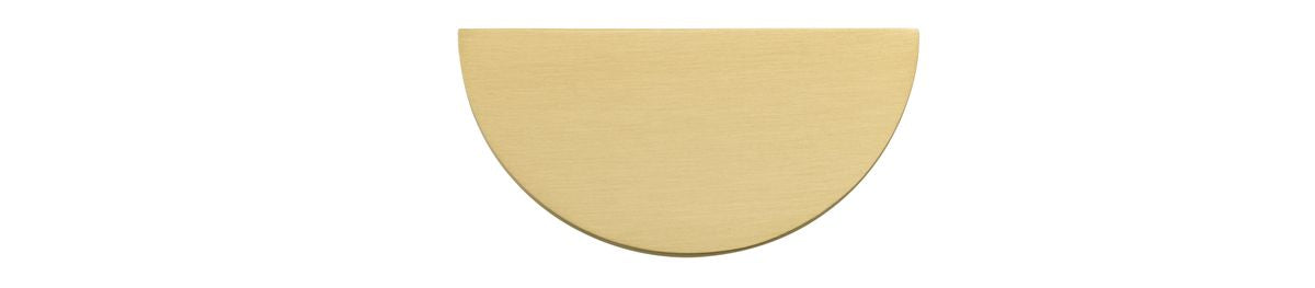 Iver Osaka Drawer Pull - Half Moon - Brushed Gold PVD (17437)