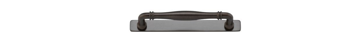 Iver Sarlat Cabinet Pull with Backplate - Signature Brass - CTC 160mm (21071B)