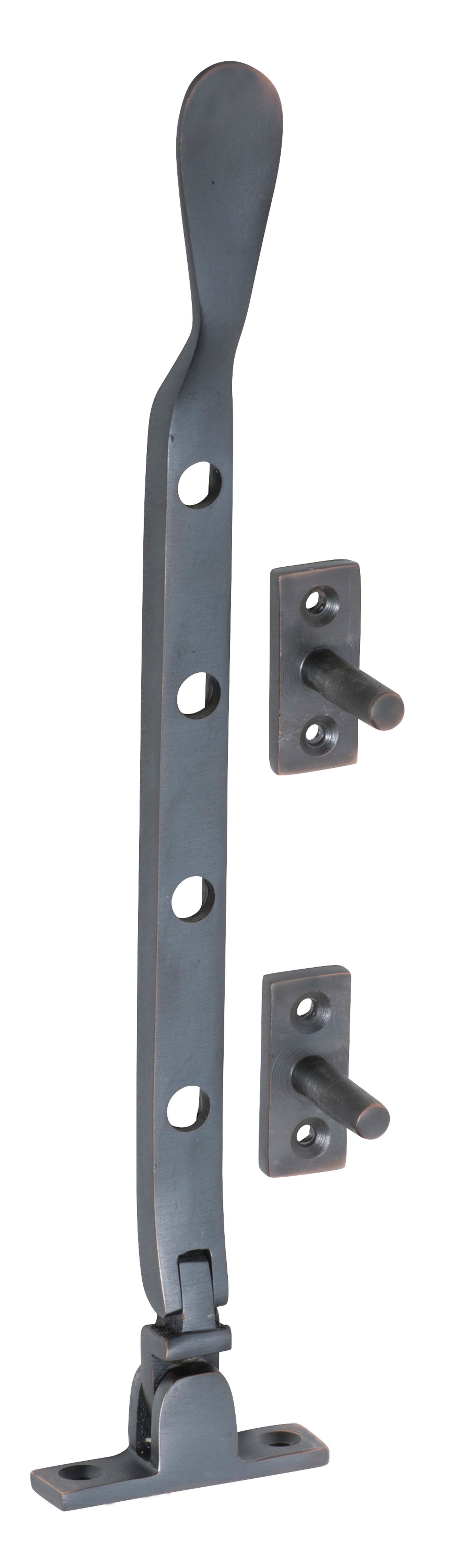 Tradco Casement Stay Base Fix Small - 200mm - Antique Copper (1716)