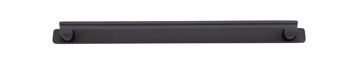 Iver Baltimore Cabinet Pull with Backplate - Matt Black - CTC 320mm (20913B)