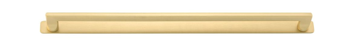 Iver Baltimore Cabinet Pull with Backplate - Brushed Gold PVD - CTC 450mm (17204B)