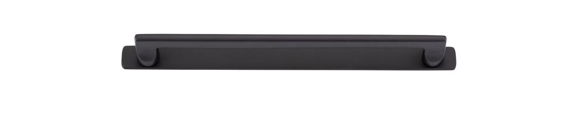 Iver Baltimore Cabinet Pull with Backplate - Matt Black - CTC 256mm (20903B)