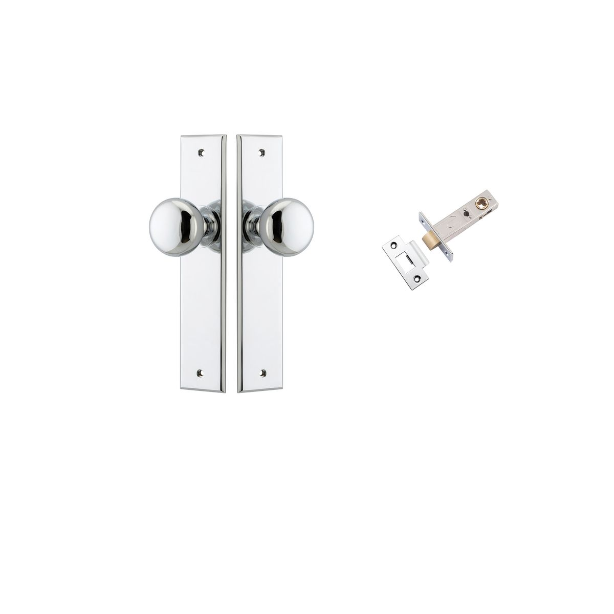 Iver Cambridge Knob Chamfered Backplate - Complete Kits