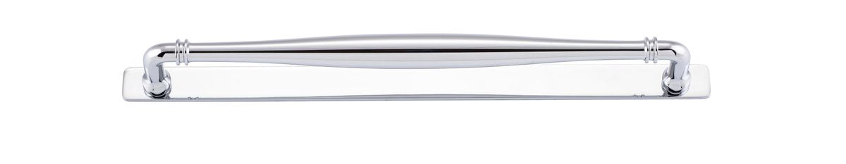 Iver Sarlat Cabinet Pull with Backplate - Polished Chrome - CTC 320mm (21094B)
