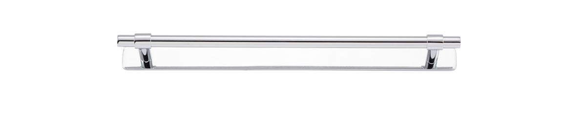 Iver Helsinki Cabinet Pull with Backplate - Polished Chrome - CTC 256mm (21024B)