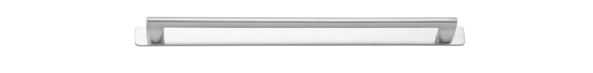 Iver Baltimore Cabinet Pull with Backplate - Brushed Chrome - CTC 320mm (20915B)
