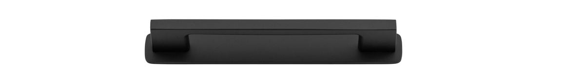 Iver Cali Cabinet Pull with Backplate - Matt Black - CTC 128mm (0527B)