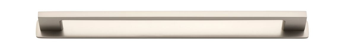 Iver Cali Cabinet Pull with Backplate - Satin Nickel - CTC 256mm (0553B)