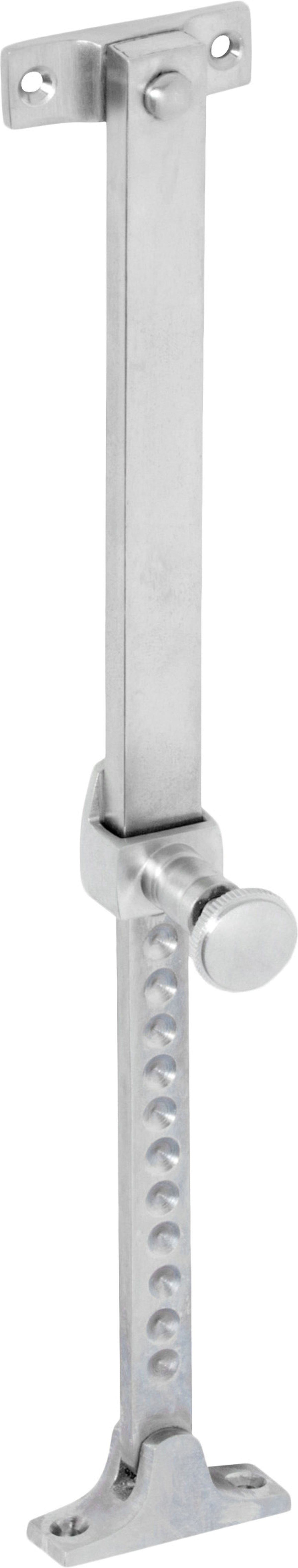 Tradco Casement Stay Telescopic Screw Down - 200-295mm - Satin Chrome (1723)