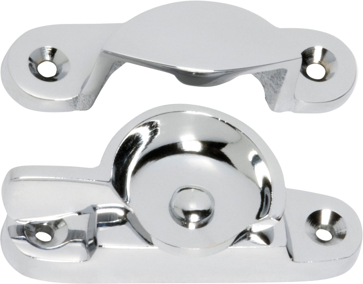 Tradco Sash Fastener Classic - 65mm - Chrome Plated (1620)