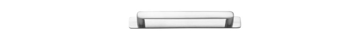 Iver Osaka Cabinet Pull with Backplate - Brushed Chrome - CTC 160mm (20965B)