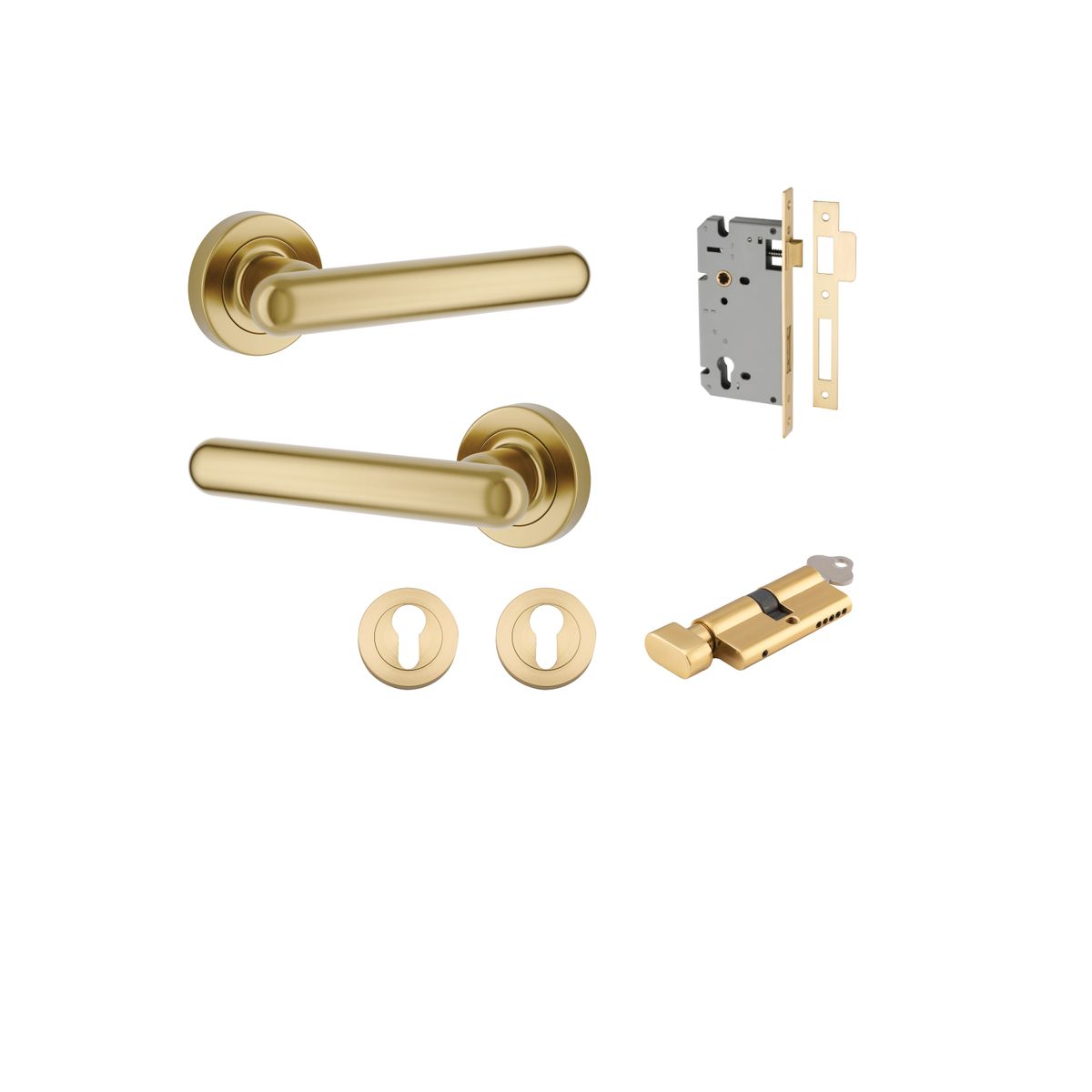 Iver Puerto Round Rose Lever Set - Complete Kits - gallery 1