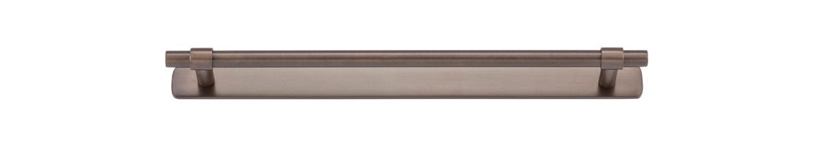 Iver Helsinki Cabinet Pull with Backplate - Signature Brass - CTC 256mm (21021B)
