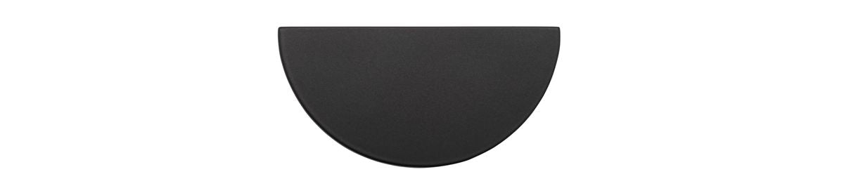 Iver Osaka Drawer Pull - Half Moon - Matt Black (21323)