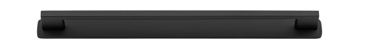 Iver Cali Cabinet Pull with Backplate - Matt Black - CTC 256mm (0529B)