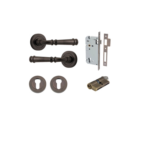 Iver Verona Round Rose Lever Set - Complete Kits