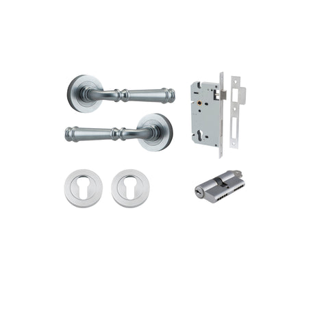 Iver Verona Round Rose Lever Set - Complete Kits