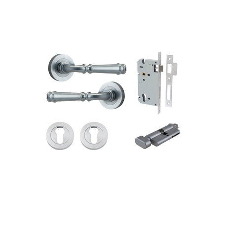 Iver Verona Round Rose Lever Set - Complete Kits