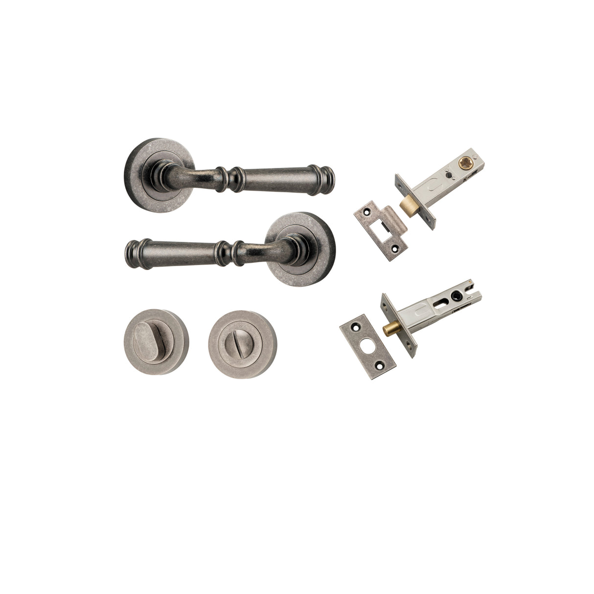 Iver Verona Round Rose Lever Set - Complete Kits