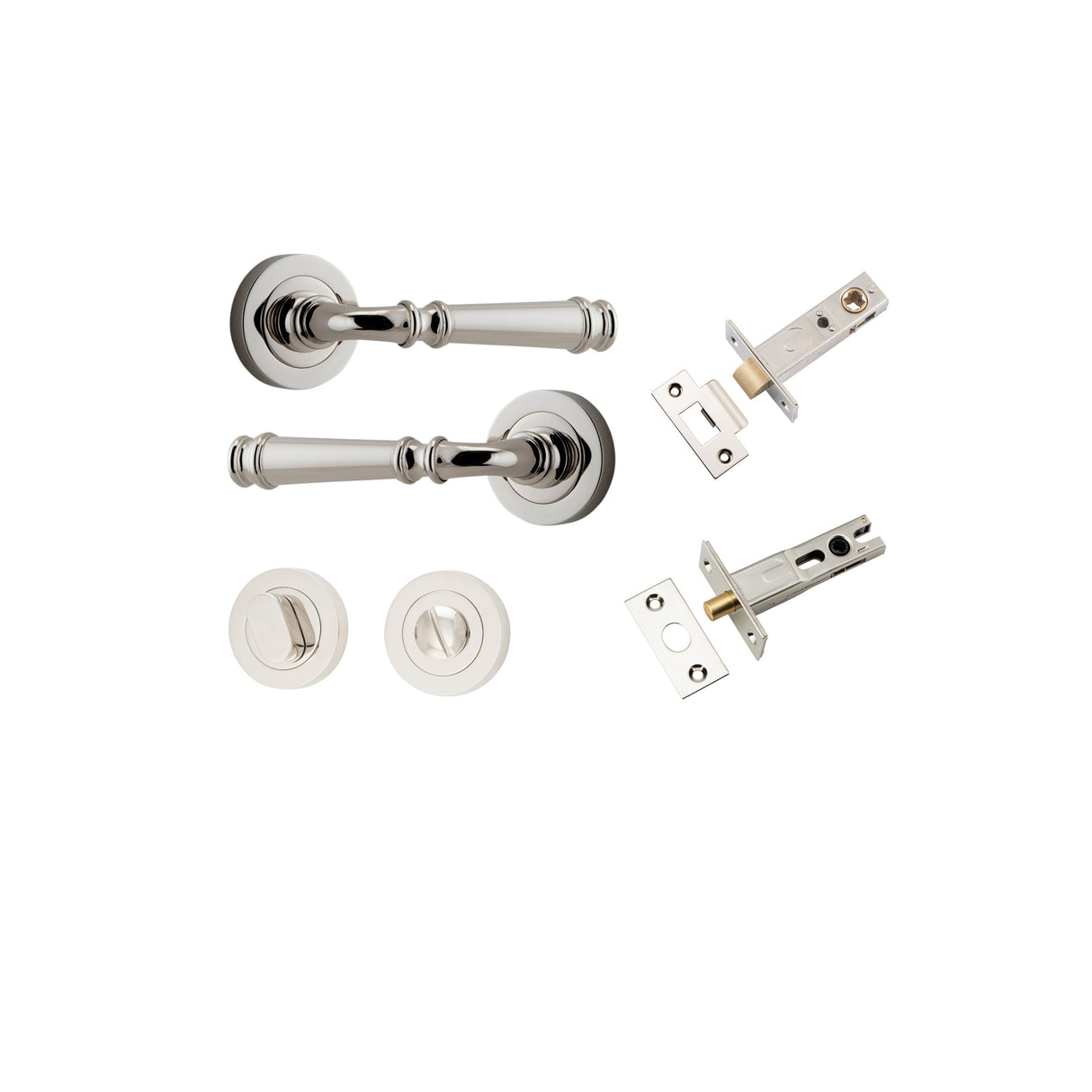 Iver Verona Round Rose Lever Set - Complete Kits
