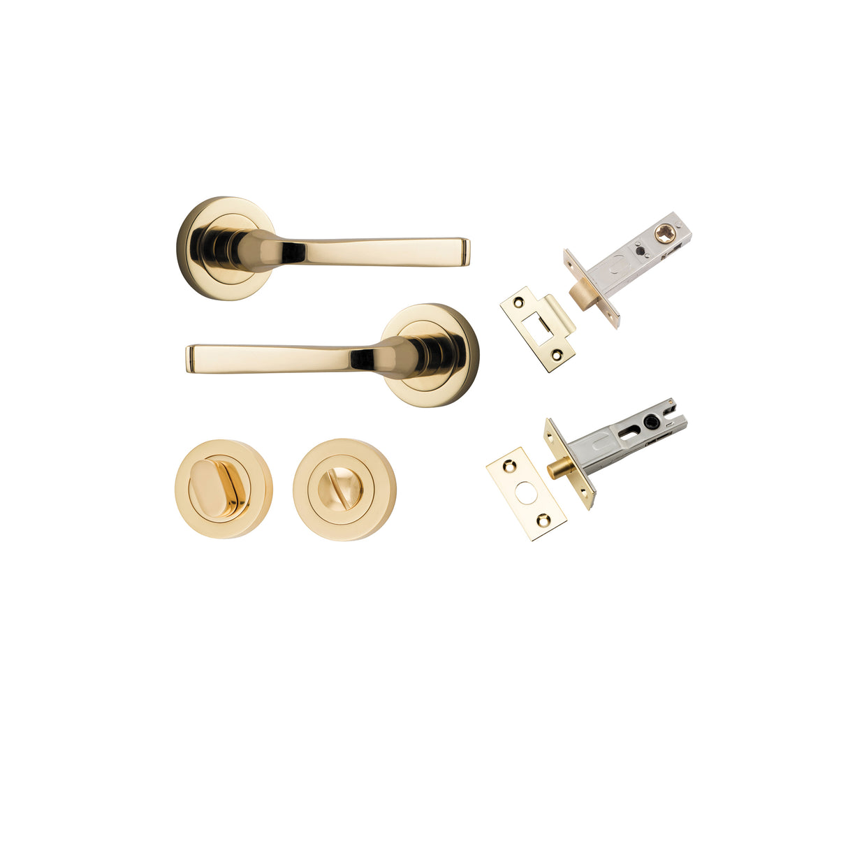 Iver Annecy Round Rose Lever Set - Complete Kits
