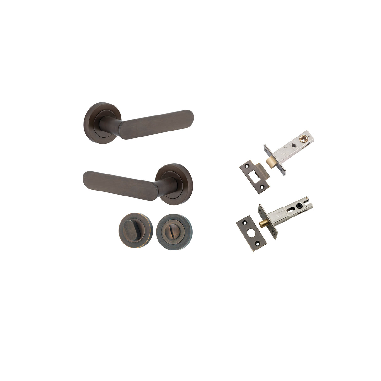 Iver Bronte Round Rose Lever Set - Complete Kits
