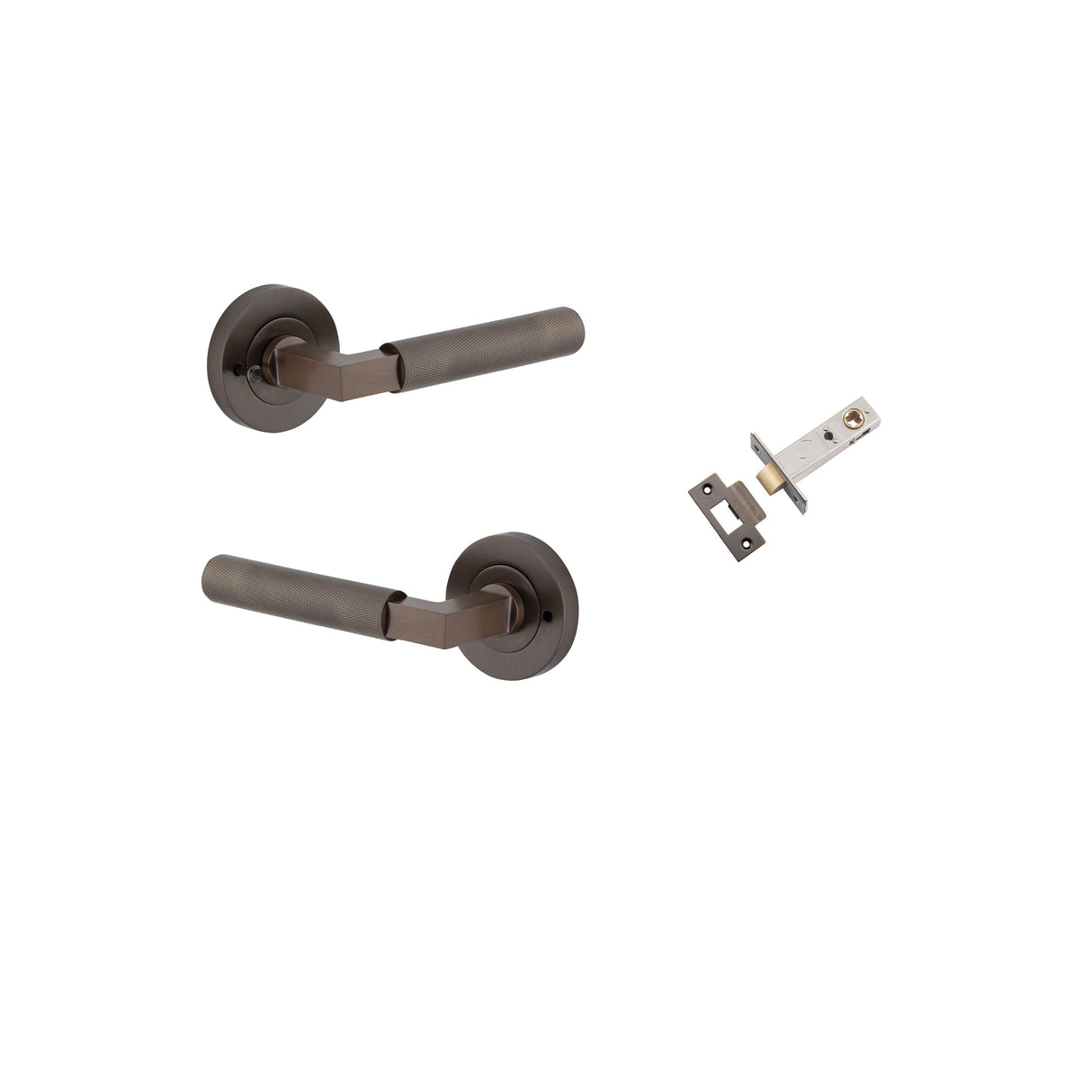 Iver Brunswick Round Rose Lever Set - Complete Kits
