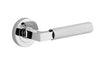 Iver Brunswick Round Rose Polished Chrome, Lever Set Only