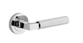 Iver Brunswick Round Rose Polished Chrome, Lever Set Only